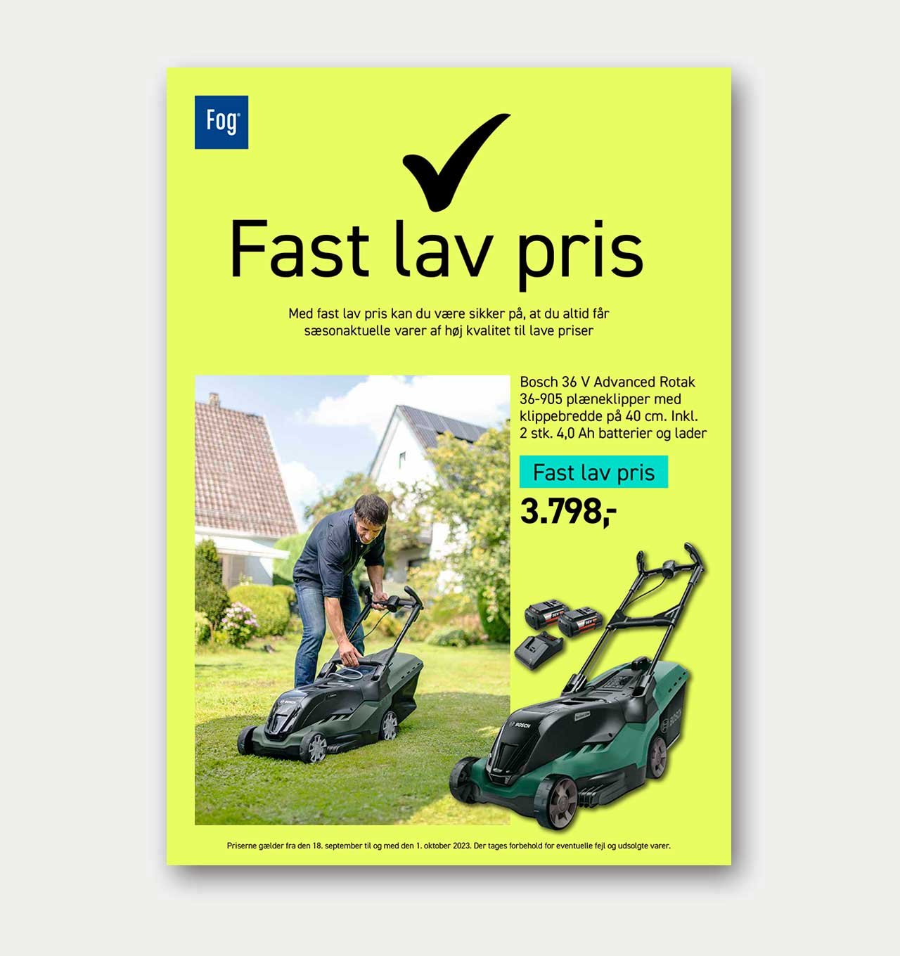 Fast lav pris