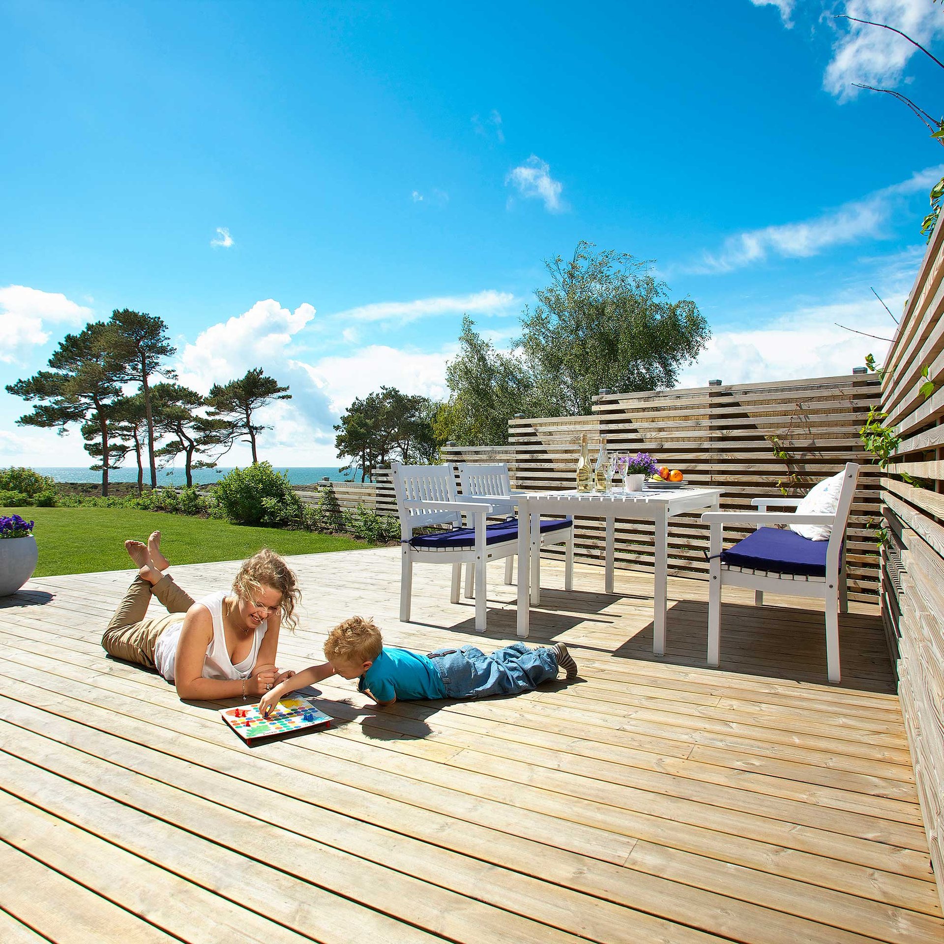 Trykimprægneret terrasse