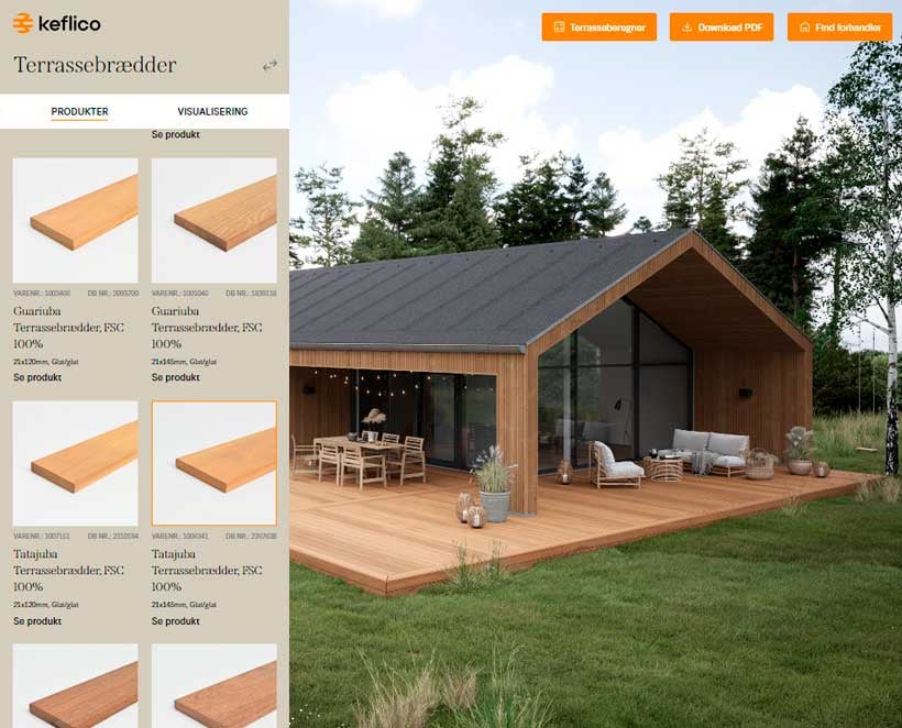 Prøv Keflicos terrasseberegner