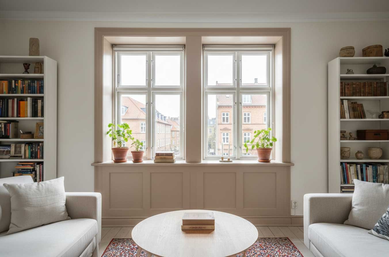 6. Mal vindueskarme for et skarpt udtryk