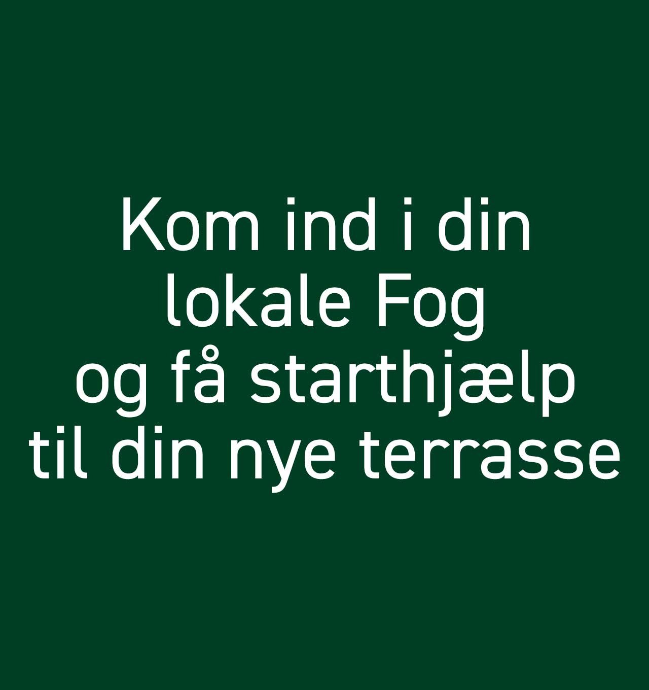 Vi glæder os til at hjælpe dig med dit terrasseprojekt