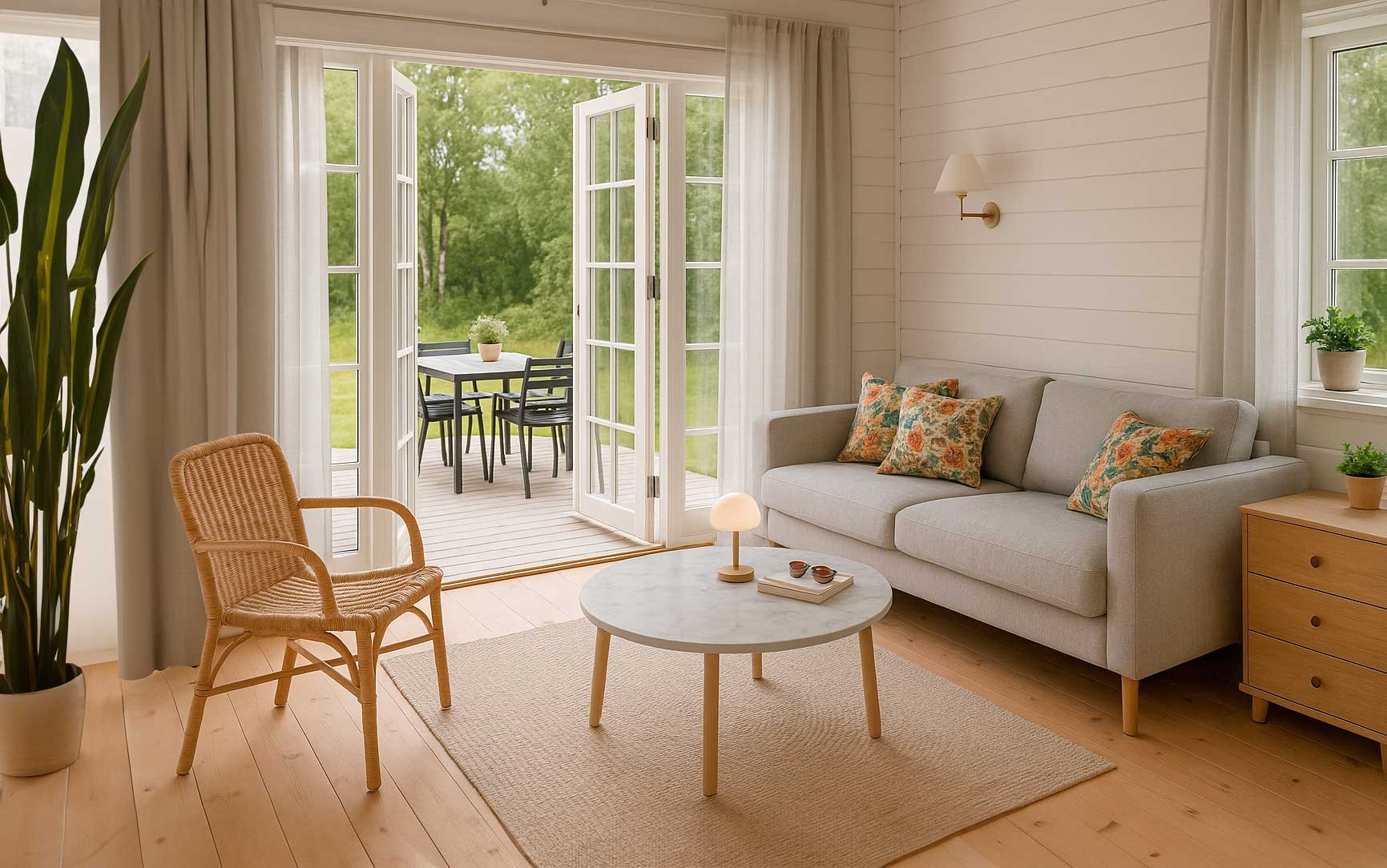 Sådan indretter du sommerhuset